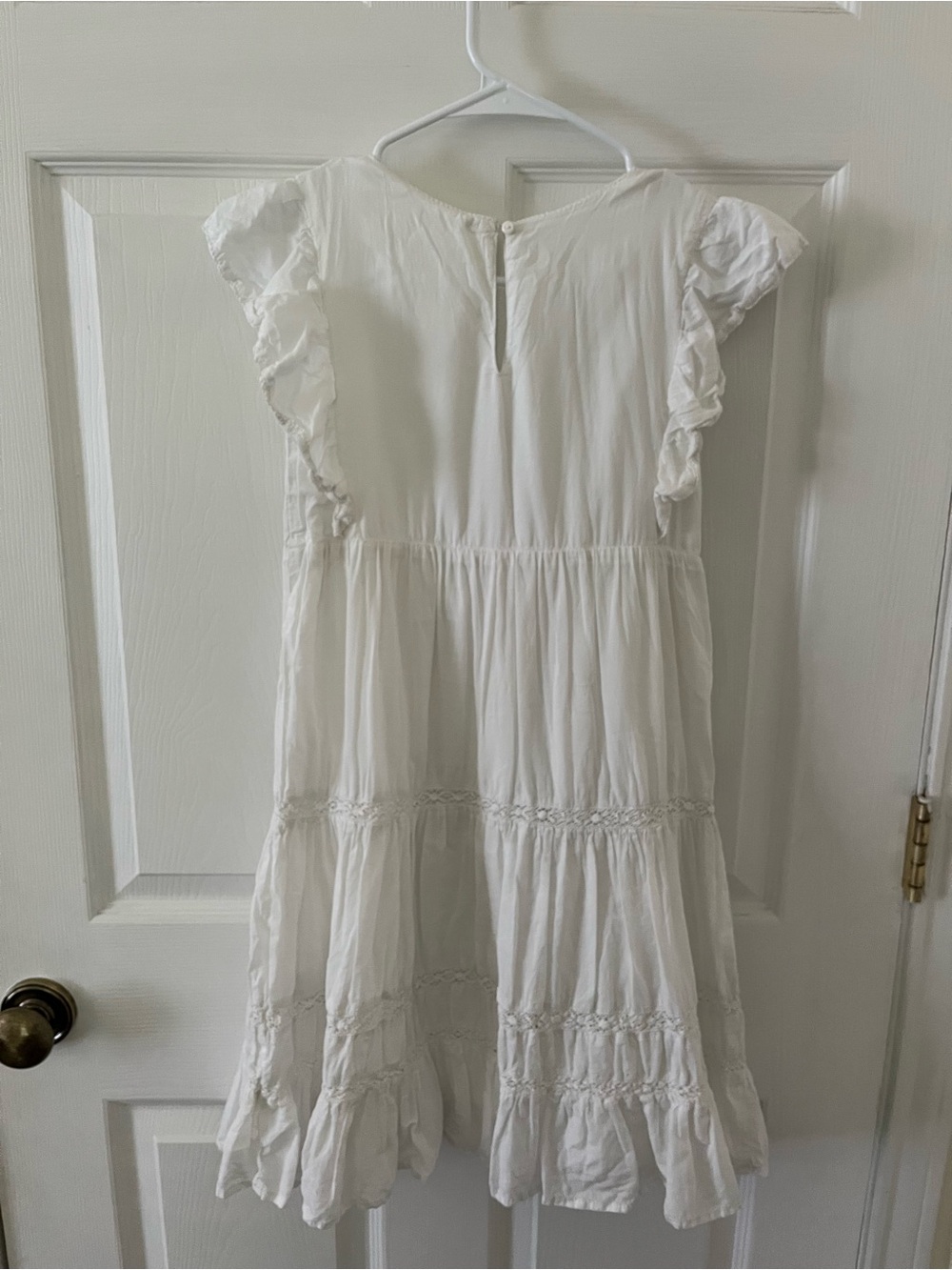 H&M White Ruffle Tiered Dress - Picture 2 of 6